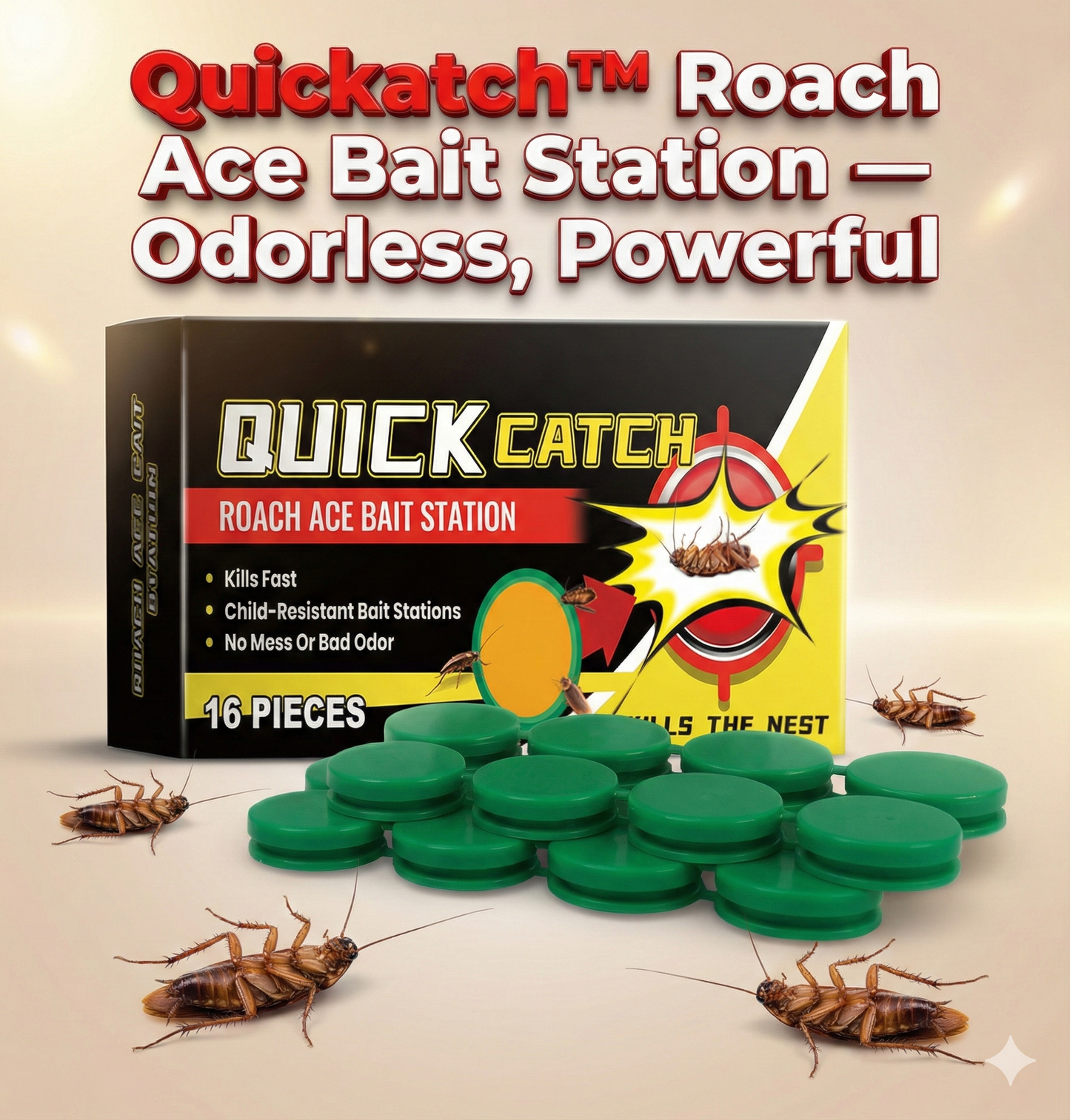 Quickatch™ Roach Ace Bait Station